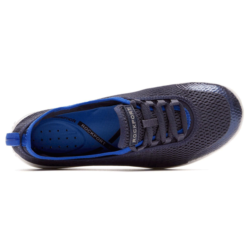 Rockport Joggesko Dame Marineblå - Walk360 Washable Laceup - EOUT72360